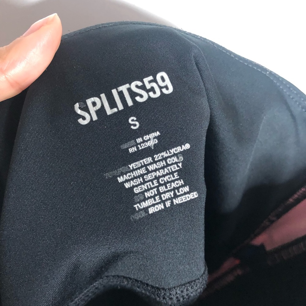 SPLITS59 Claire High Rise Black Pink Camo Legging - Picture 9 of 9